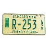 1976 St Maarten Rental Car License Plate #R253