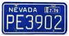 1979 Nevada License Plate #PE3902