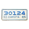 1985 South Dakota Motorcycle License Plate #30124