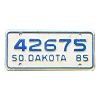 1985 South Dakota Motorcycle License Plate #42675