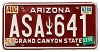 1990 Arizona License Plate #ASA641
