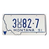 1991 Montana Dealer Used License Plate #3UD827