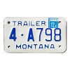 1991 Montana Trailer License Plate #4A798