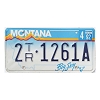 1992 Montana Trailer License Plate #2TR1261A