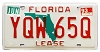 1993 Florida License Plate #YQW65Q