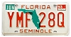 1993 Florida License Plate #YMF28Q