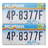 1993 Montana License Plates Pair #4P8377F