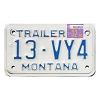 1993 Montana Trailer License Plate #13VY4