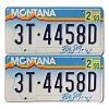 1993 Montana Truck License Plates Pair #3T4458D