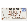1994 Montana Dealer Used License Plate #4UD97