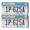 1994 Montana License Plates Pair #1P625A