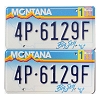 1994 Montana License Plates Pair #4P6129F