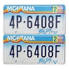1994 Montana License Plates Pair #4P6408F