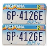 1994 Montana License Plates Pair #6P4126E
