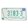 1994 Montana Trailer Dealer License Plate #3833