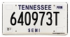1994 Tennessee Semi License Plate #640973T