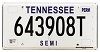 1994 Tennessee Semi License Plate #643908T