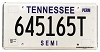 1994 Tennessee Semi License Plate #645165T