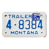 1995 Montana Trailer License Plate #48384