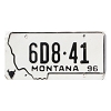 1996 Montana Dealer License Plate #6D841