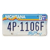 1996 Montana License Plate #4P1106F