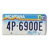 1996 Montana License Plate #4P6900E