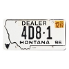 1997 Montana Dealer License Plate #4D81