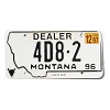 1997 Montana Dealer License Plate #4D82