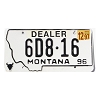 1997 Montana Dealer License Plate #6D816