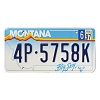 1997 Montana License Plate #4P5758K