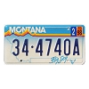 1998 Montana License Plate #344740A