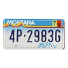1998 Montana License Plate #4P2983G