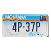 1998 Montana License Plate #4P37P