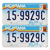 1998 Montana License Plates Pair #159929C