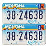 1998 Montana License Plates Pair #382463B