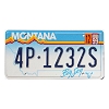 1999 Montana License Plate #4P1232S