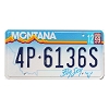 1999 Montana License Plate #4P6136S