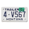 1999 Montana Trailer License Plate #4V567