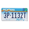 2000 Montana License Plate #3P1132T