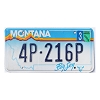2000 Montana License Plate #4P216P