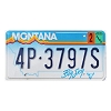 2000 Montana License Plate #4P3797S