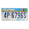 2000 Montana License Plate #4P6796S