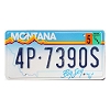 2000 Montana License Plate #4P7390S