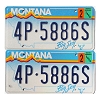 2000 Montana License Plates Pair #4P5886S