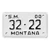 2000 Montana Special Mobile License Plate #3222