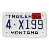 2000 Montana Trailer License Plate #4X199