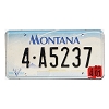 2001 Montana License Plate #4A5237