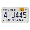 2001 Montana Motorcycle License Plate #4J445