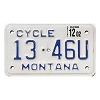2002 Montana Motorcycle License Plate #1346U