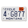 2003 Montana Motorcycle License Plate #4G877